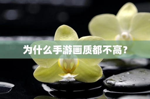 为什么手游画质都不高？