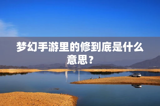 梦幻手游里的修到底是什么意思？