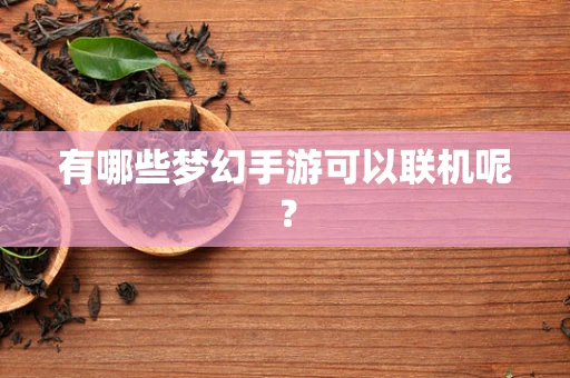 有哪些梦幻手游可以联机呢？