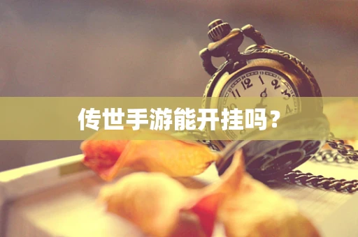 传世手游能开挂吗？