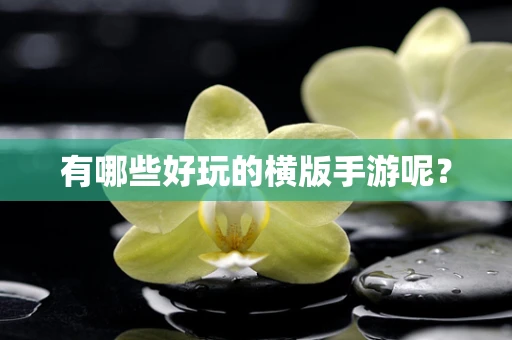 有哪些好玩的横版手游呢？