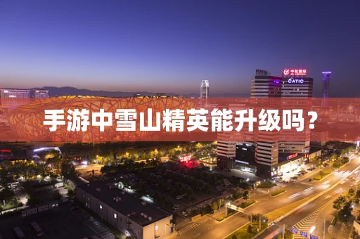 手游中雪山精英能升级吗？