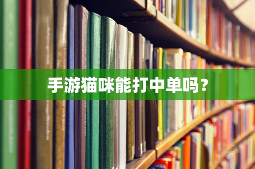 手游猫咪能打中单吗？