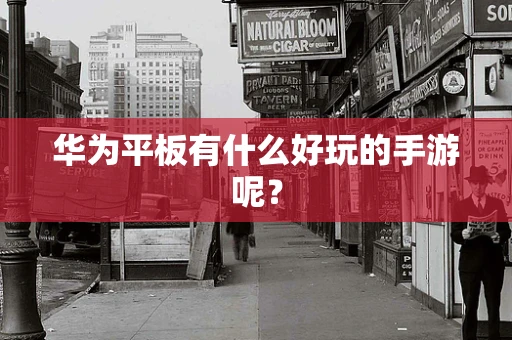 华为平板有什么好玩的手游呢？