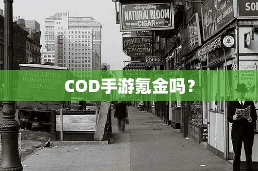 COD手游氪金吗？