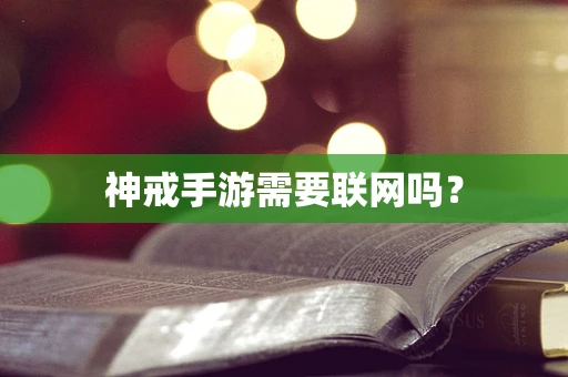 神戒手游需要联网吗？