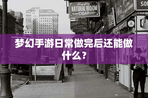 梦幻手游日常做完后还能做什么？