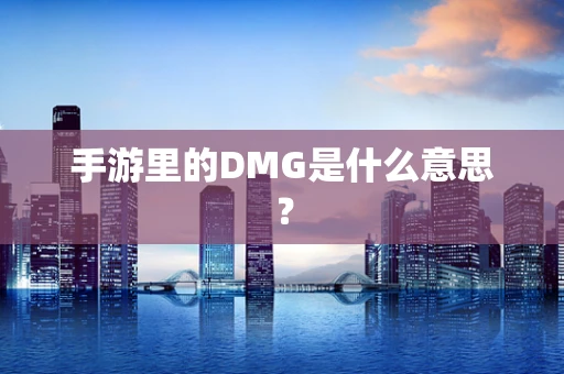 手游里的DMG是什么意思？
