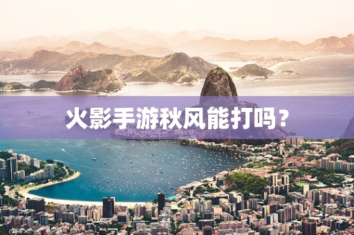 火影手游秋风能打吗？