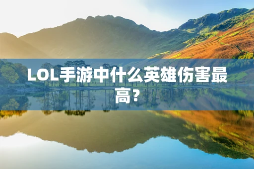 LOL手游中什么英雄伤害最高？