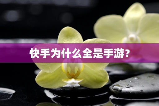 快手为什么全是手游？