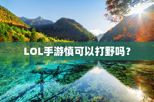 LOL手游慎可以打野吗？