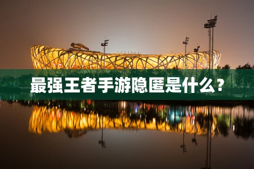 最强王者手游隐匿是什么？