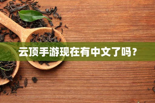 云顶手游现在有中文了吗？