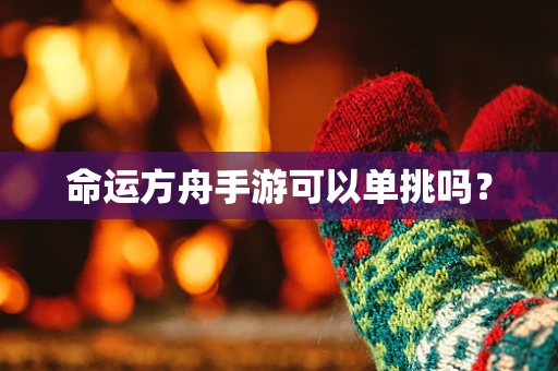 命运方舟手游可以单挑吗？