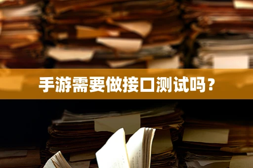 手游需要做接口测试吗？