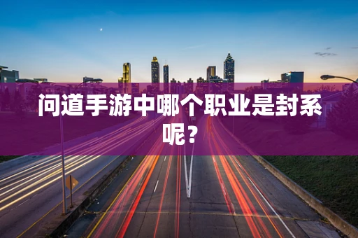 问道手游中哪个职业是封系呢？