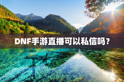DNF手游直播可以私信吗？